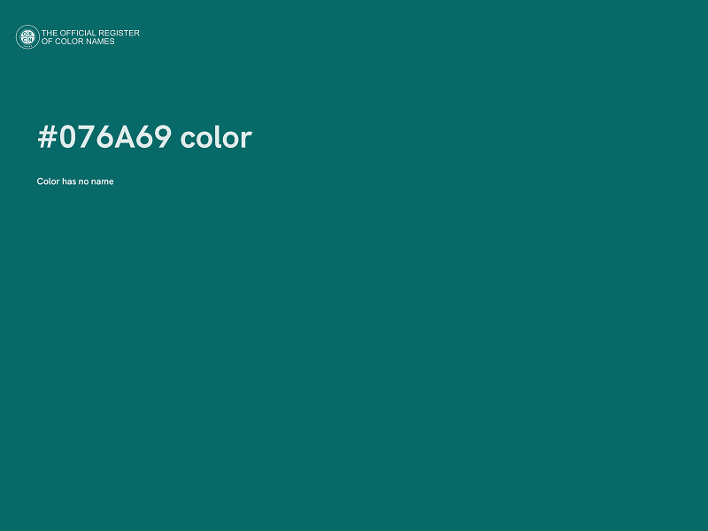 #076A69 color image