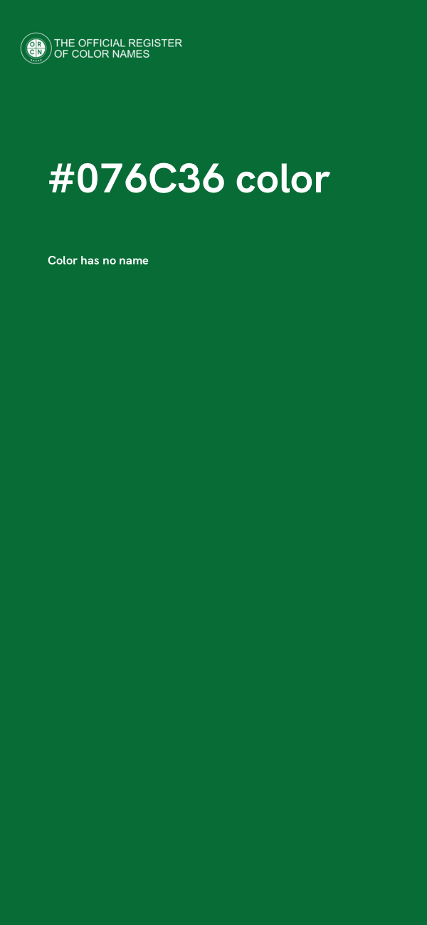 #076C36 color image