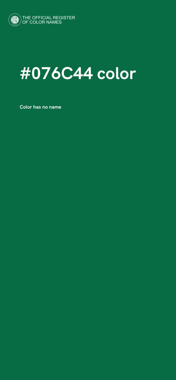 #076C44 color image