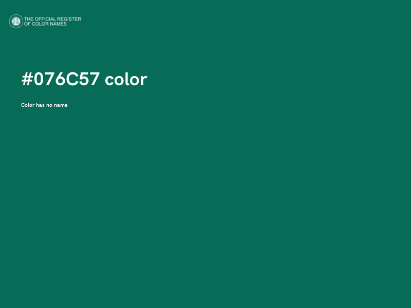 #076C57 color image