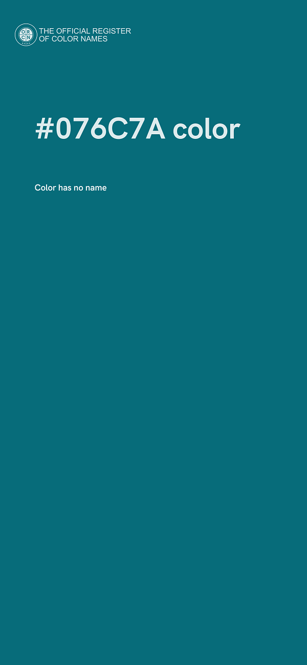 #076C7A color image