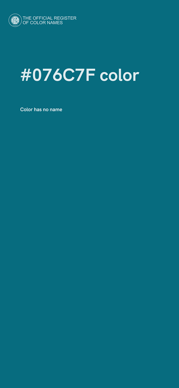 #076C7F color image