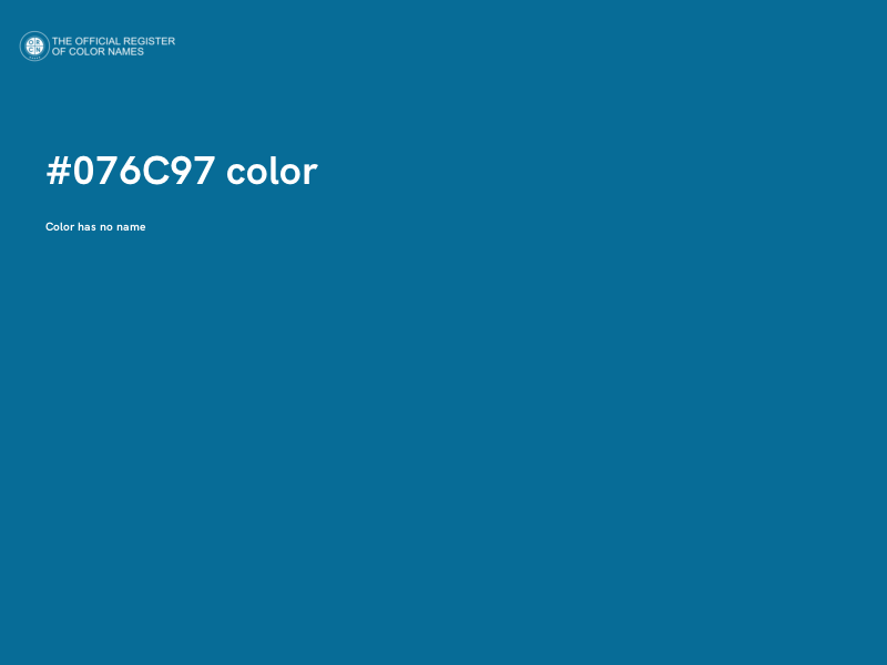 #076C97 color image