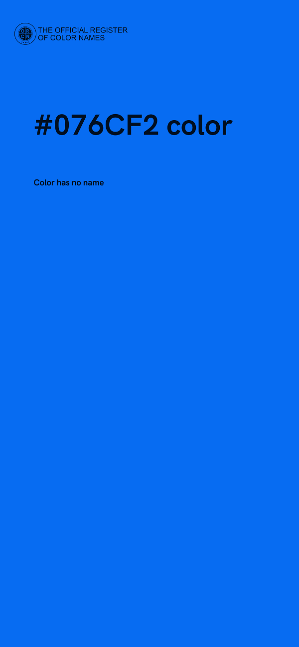 #076CF2 color image