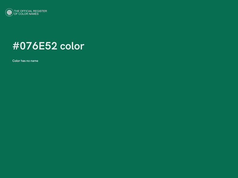 #076E52 color image