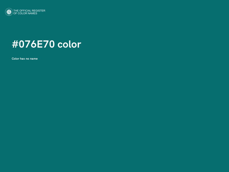 #076E70 color image