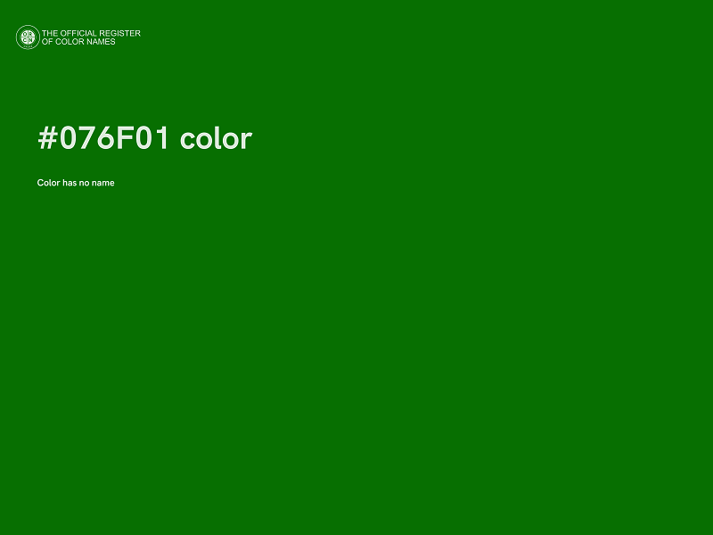 #076F01 color image