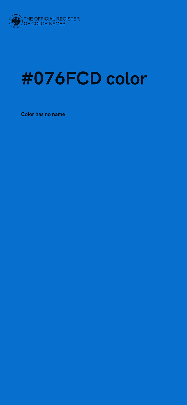 #076FCD color image