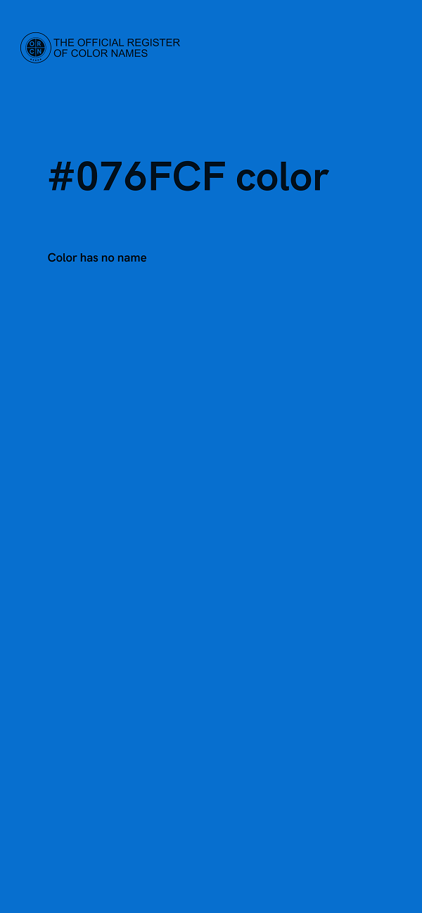 #076FCF color image