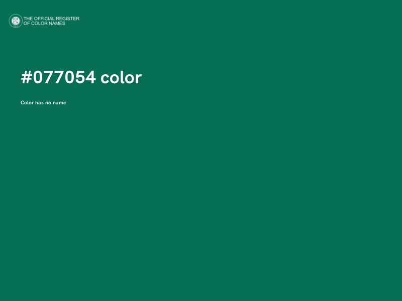 #077054 color image