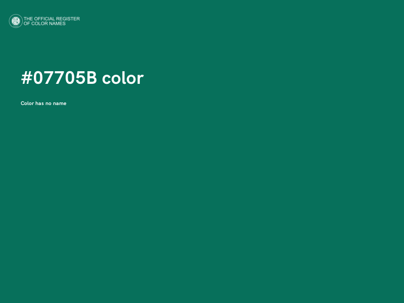 #07705B color image