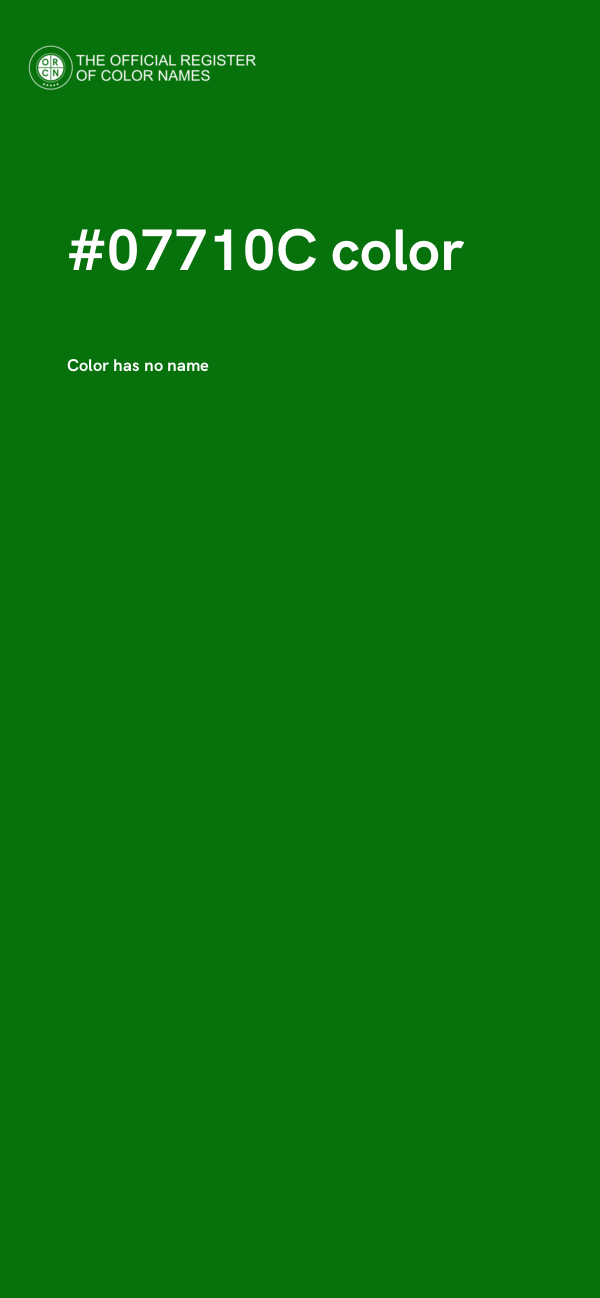 #07710C color image