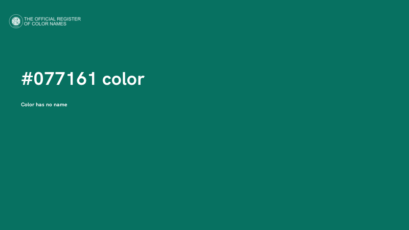 #077161 color image