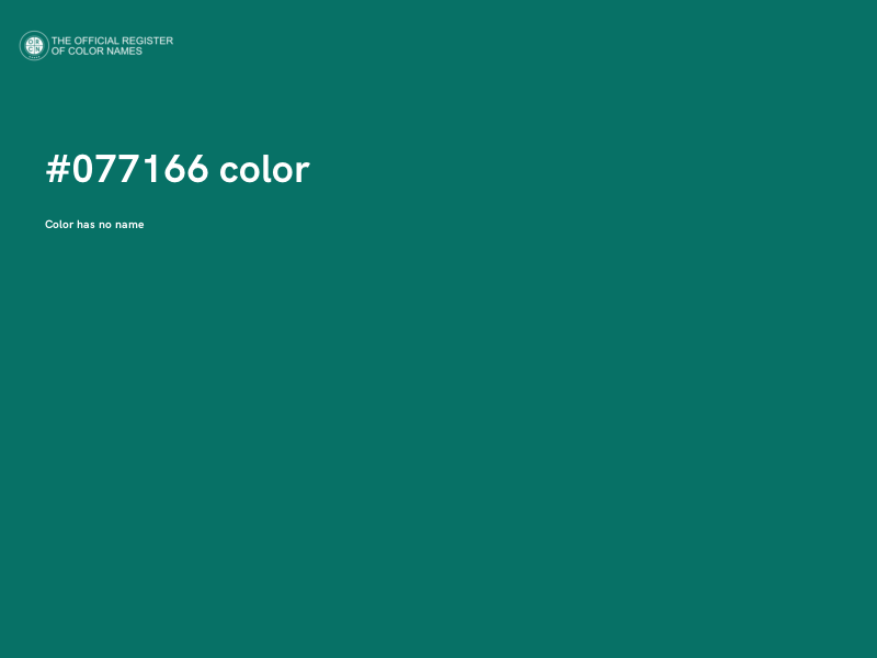 #077166 color image