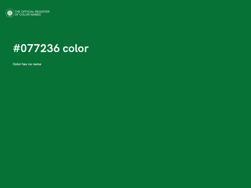 #077236 color image