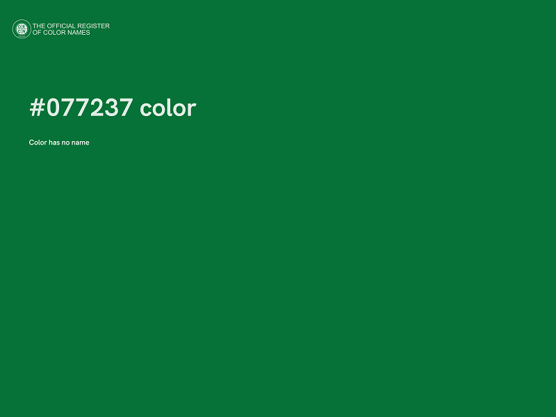 #077237 color image
