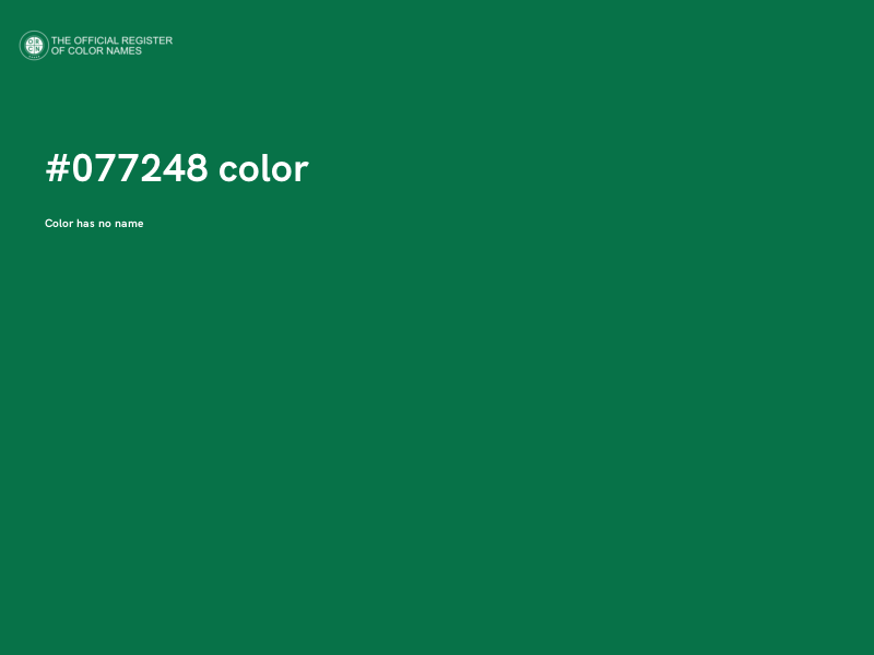 #077248 color image