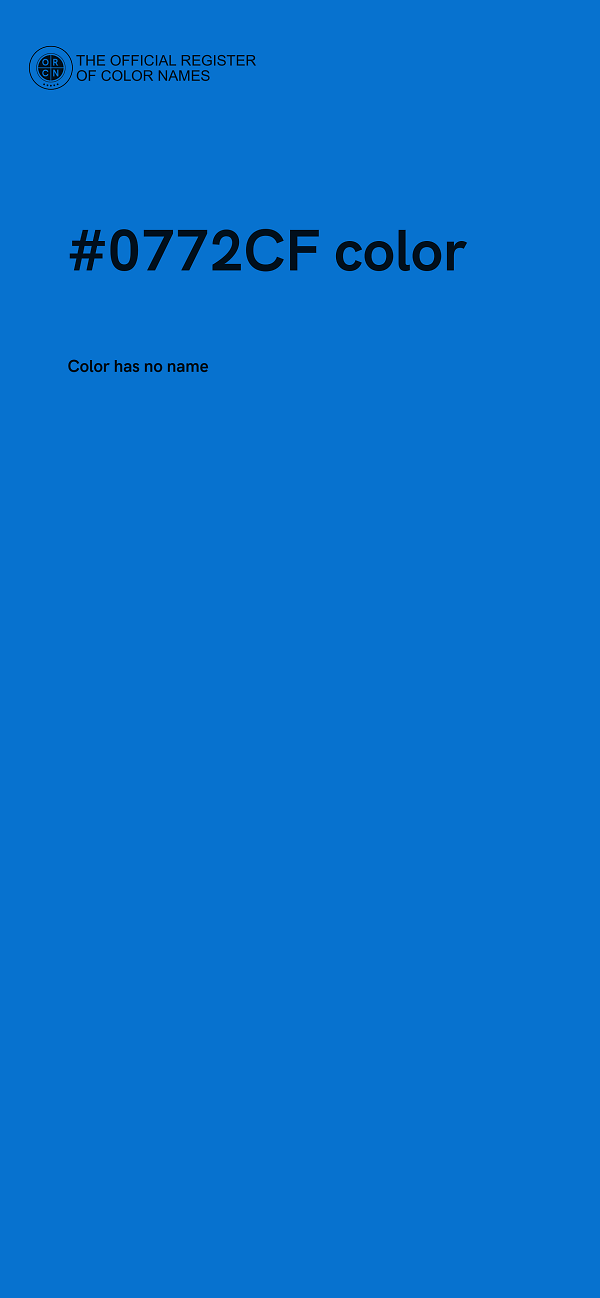 #0772CF color image