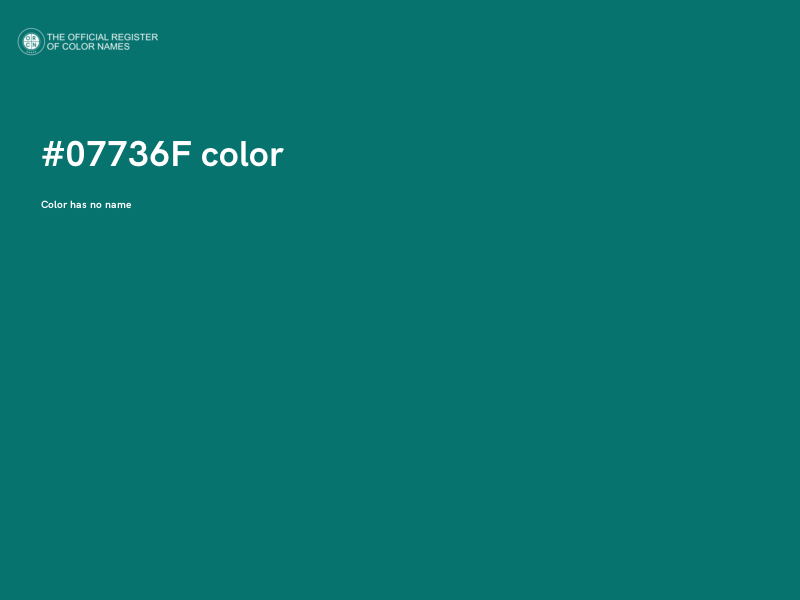 #07736F color image