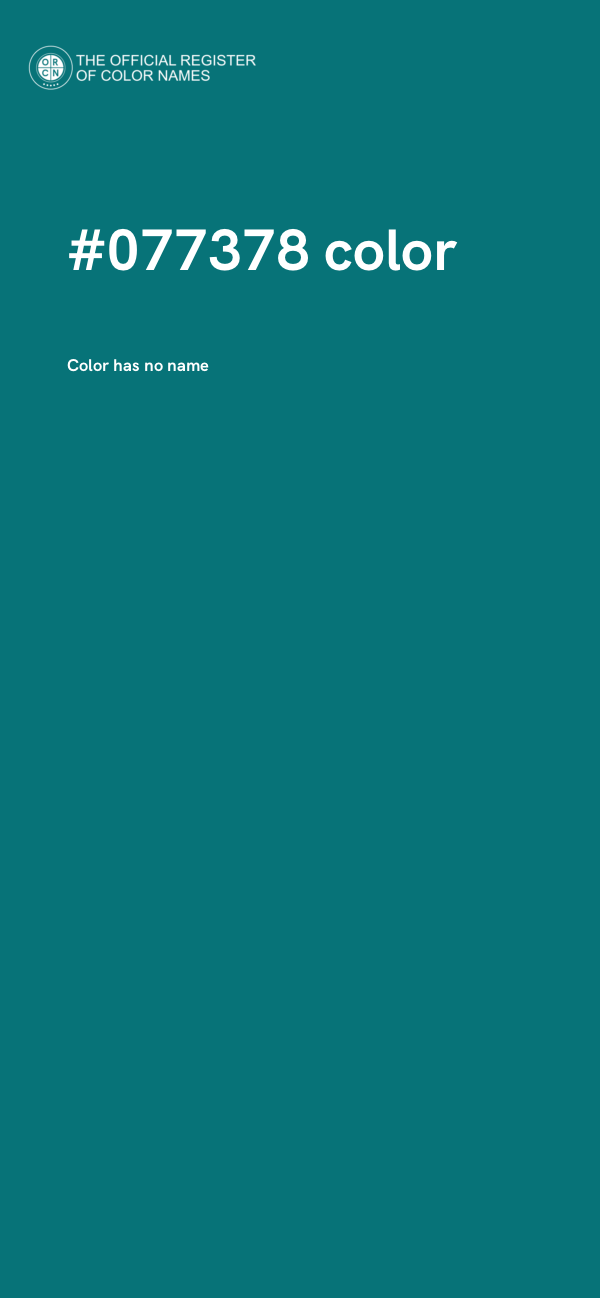 #077378 color image