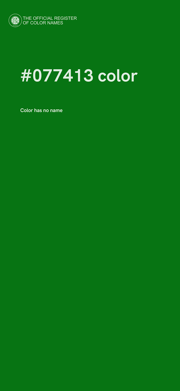 #077413 color image