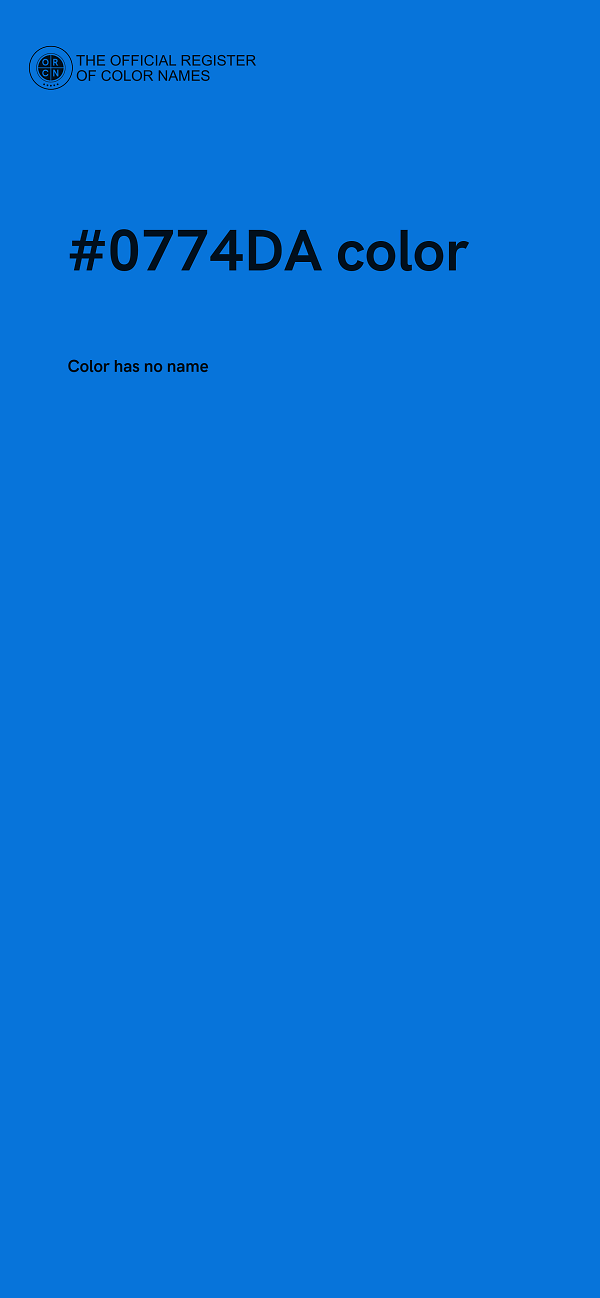 #0774DA color image