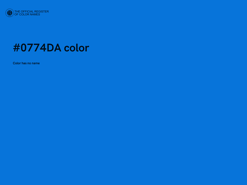 #0774DA color image