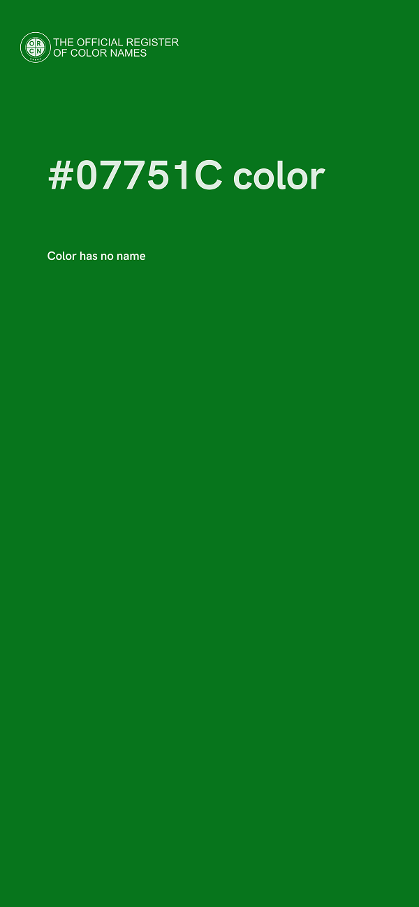 #07751C color image