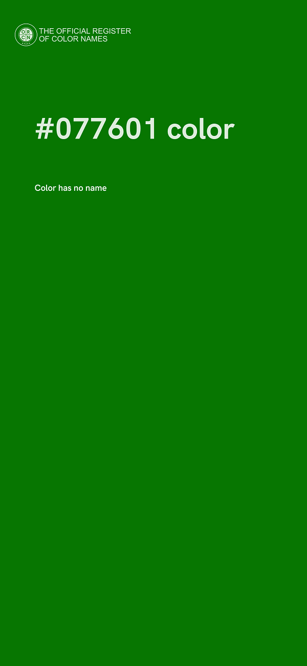 #077601 color image
