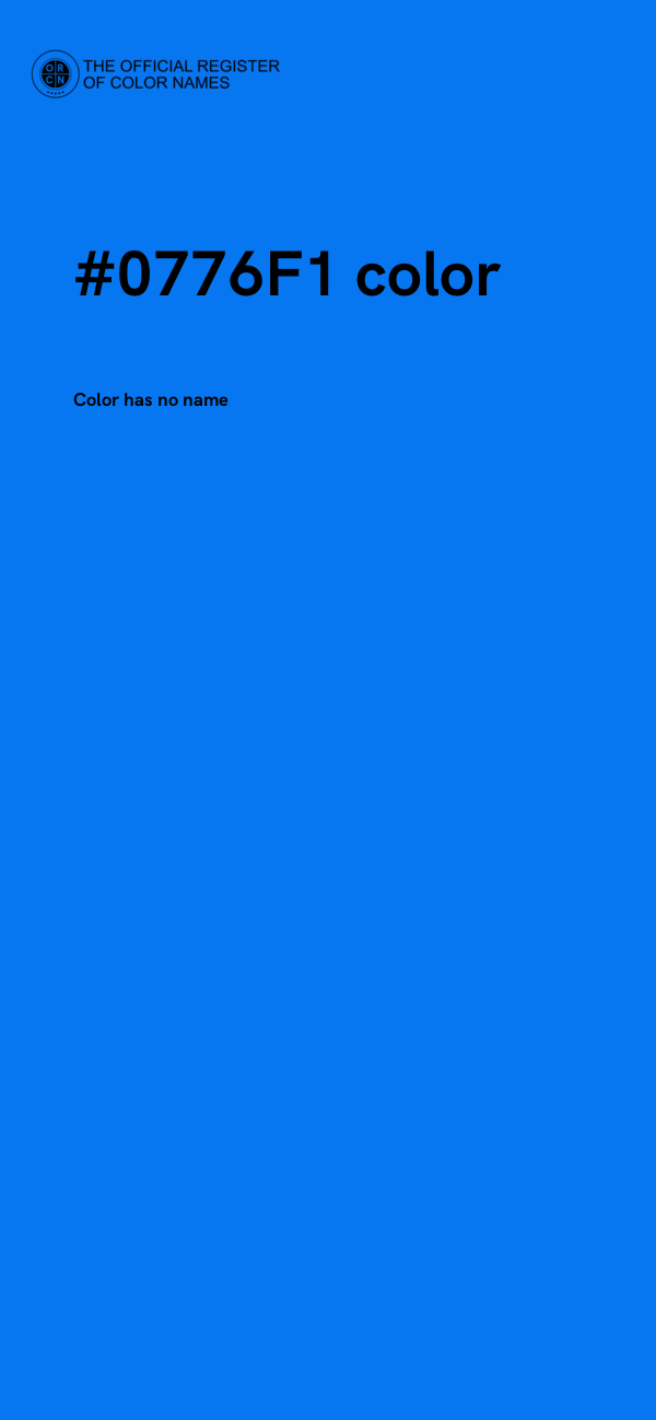 #0776F1 color image