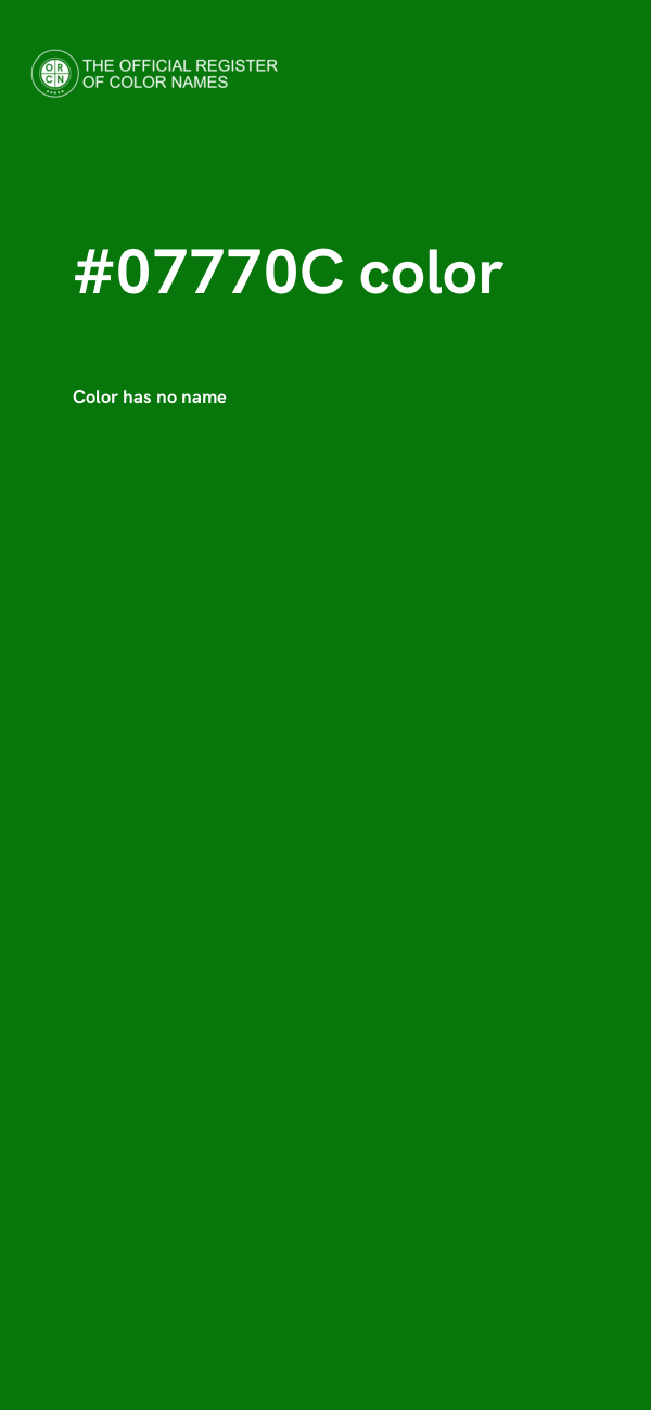 #07770C color image