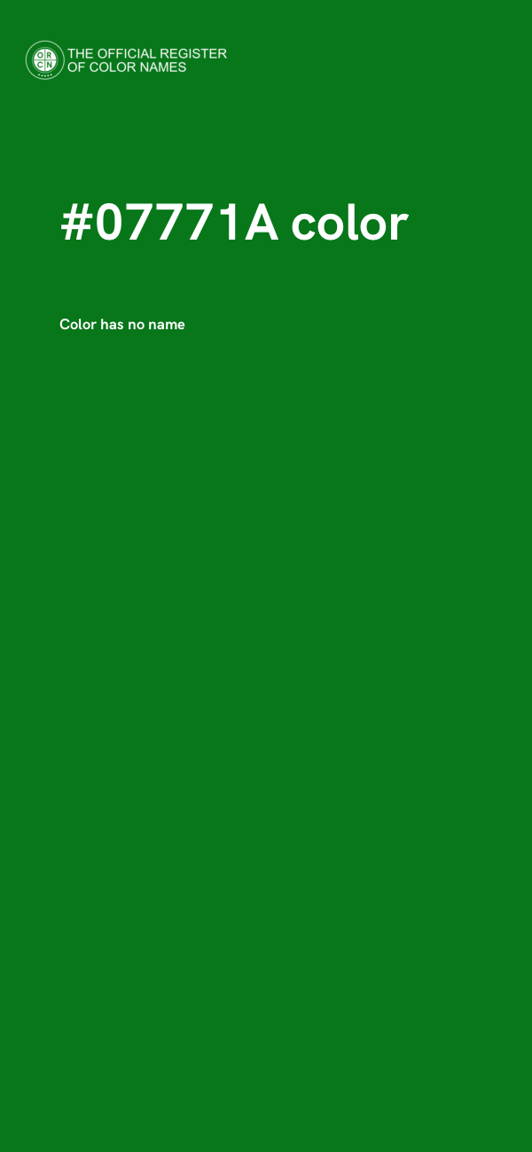 #07771A color image