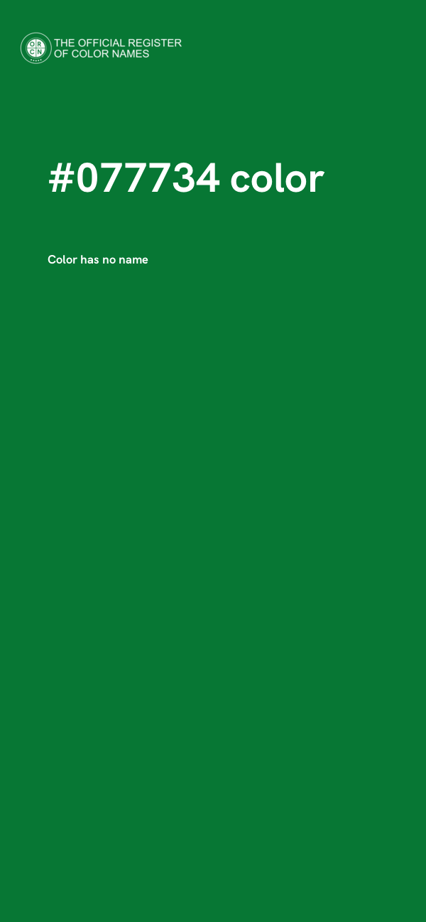 #077734 color image
