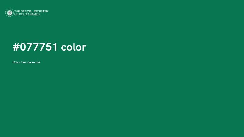 #077751 color image