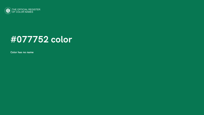 #077752 color image