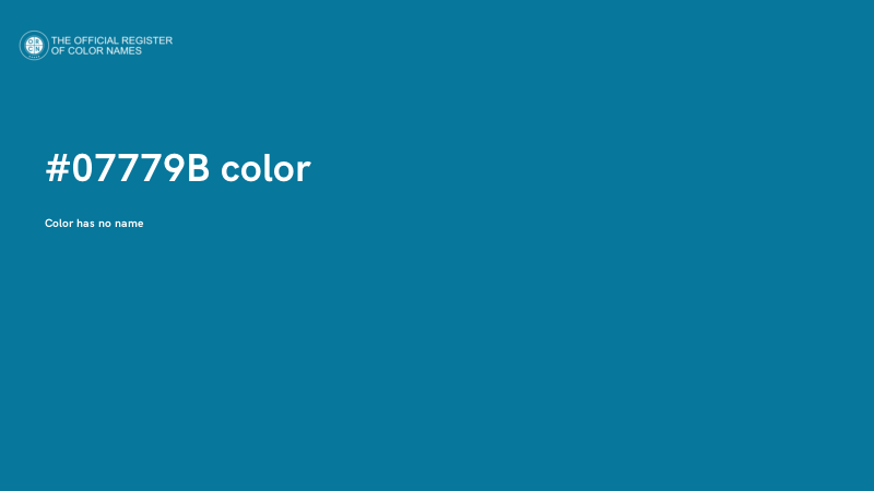 #07779B color image