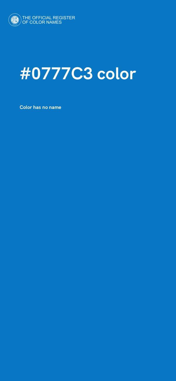 #0777C3 color image