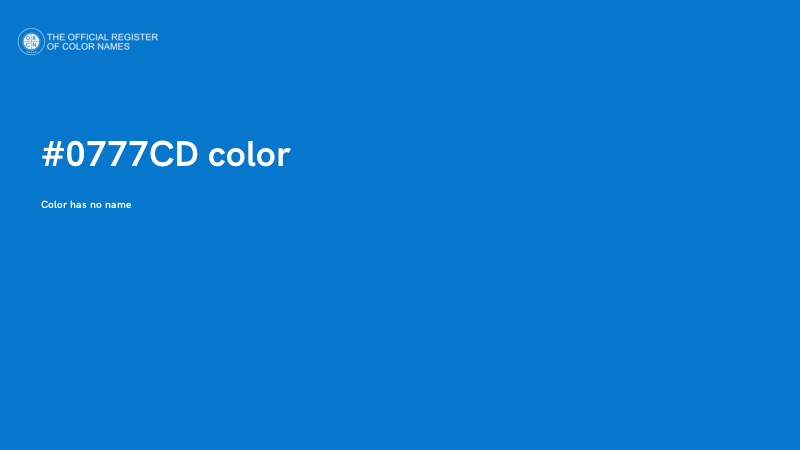 #0777CD color image
