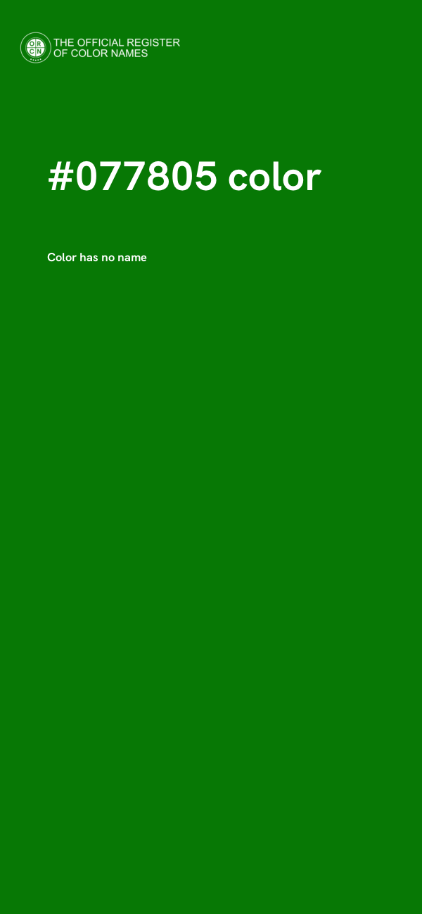#077805 color image