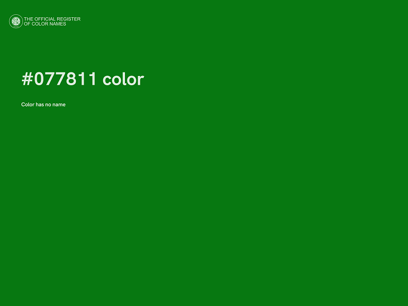 #077811 color image