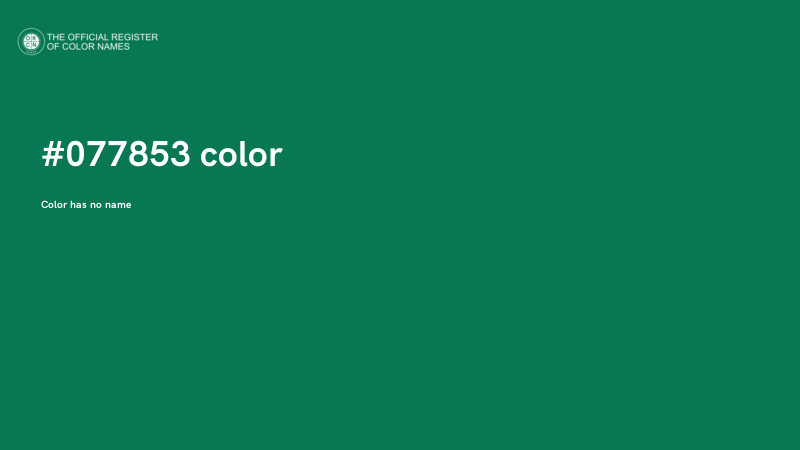 #077853 color image