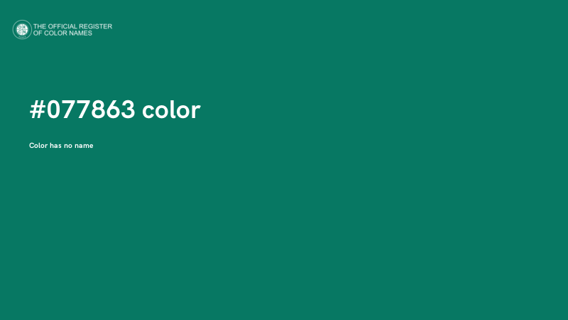 #077863 color image