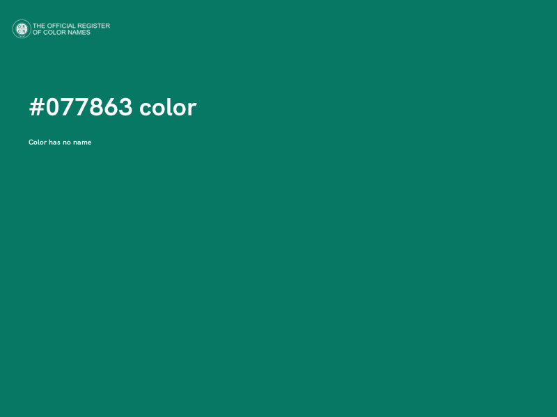 #077863 color image