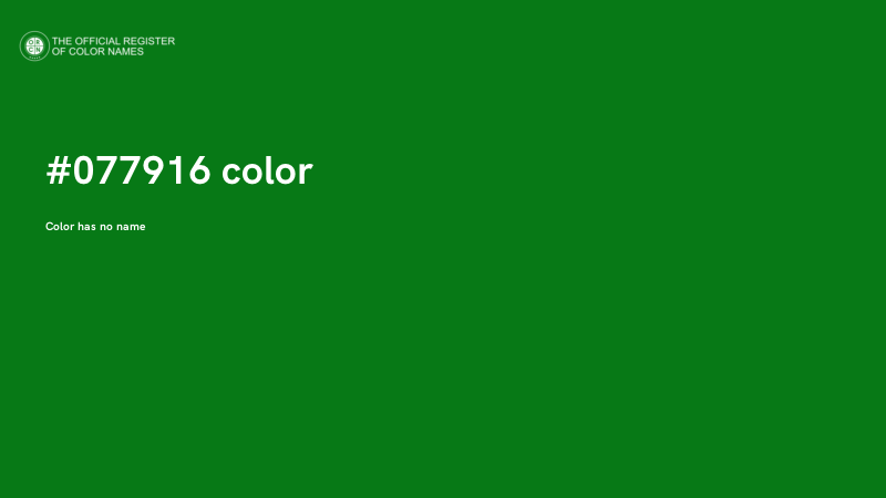 #077916 color image
