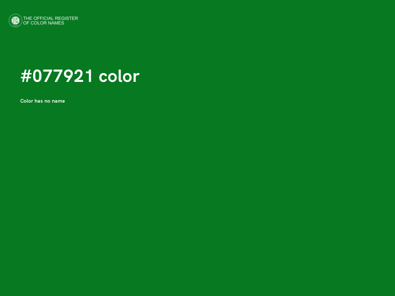 #077921 color image