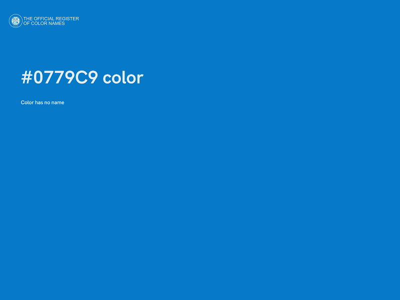#0779C9 color image