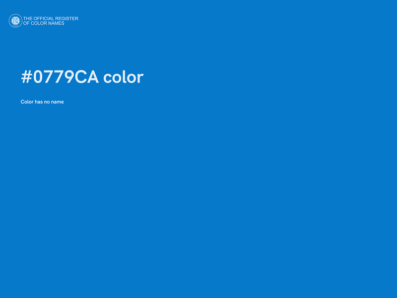 #0779CA color image