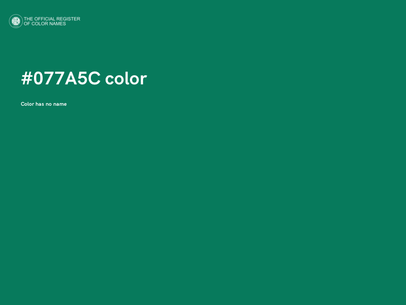 #077A5C color image