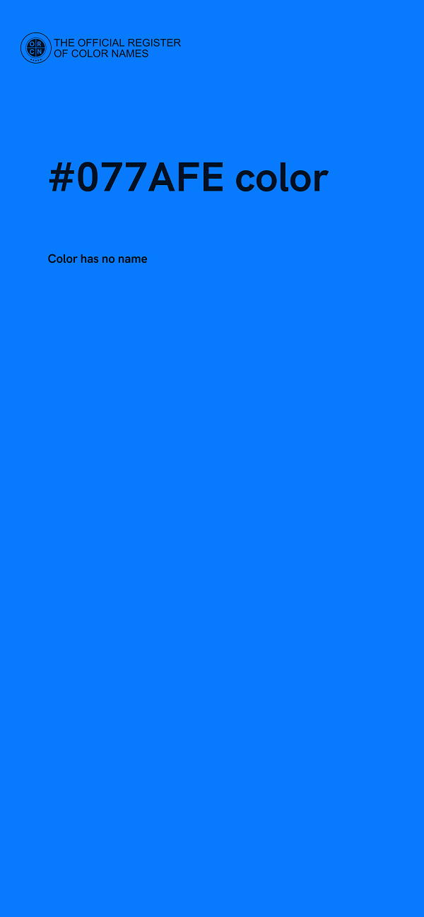 #077AFE color image