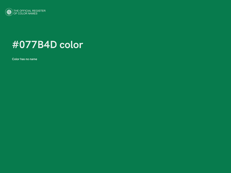 #077B4D color image